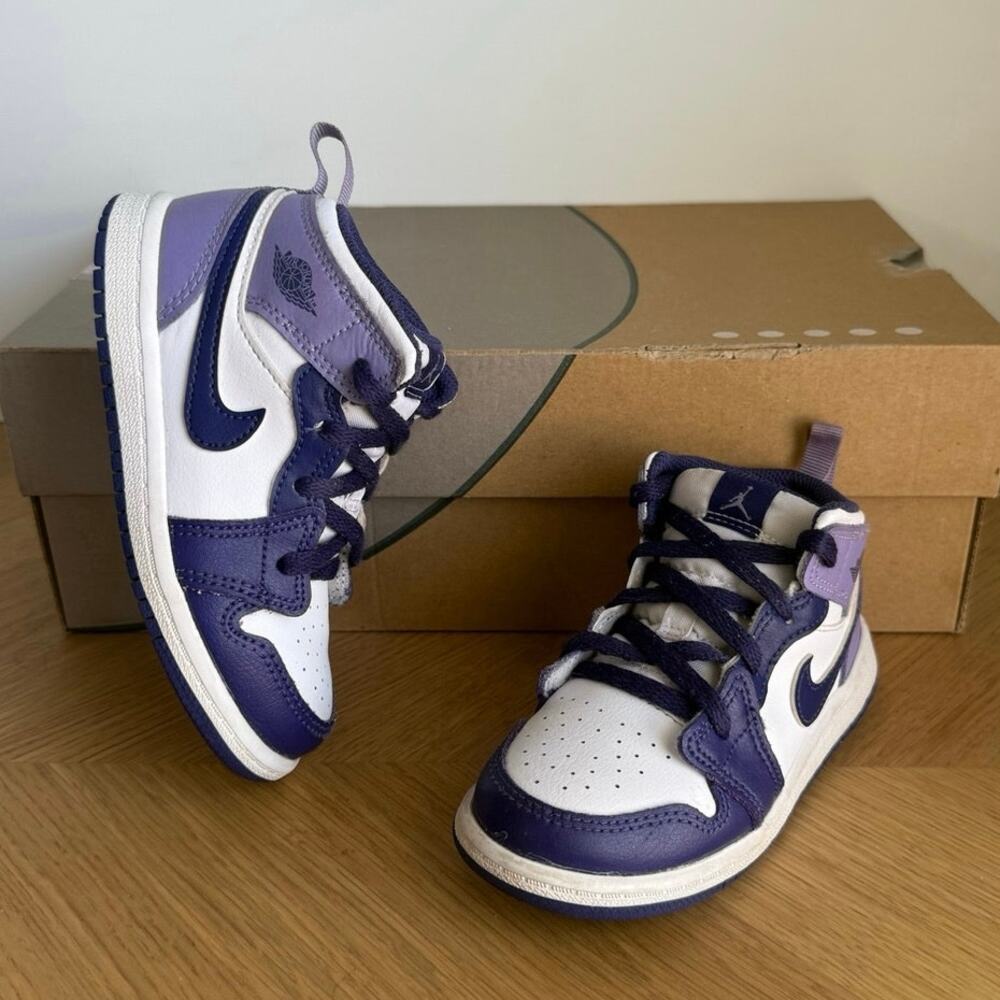Nike Air Jordan 1 Mid ‘Sky Purple’ Toddler Sneakers- SZ 9 C